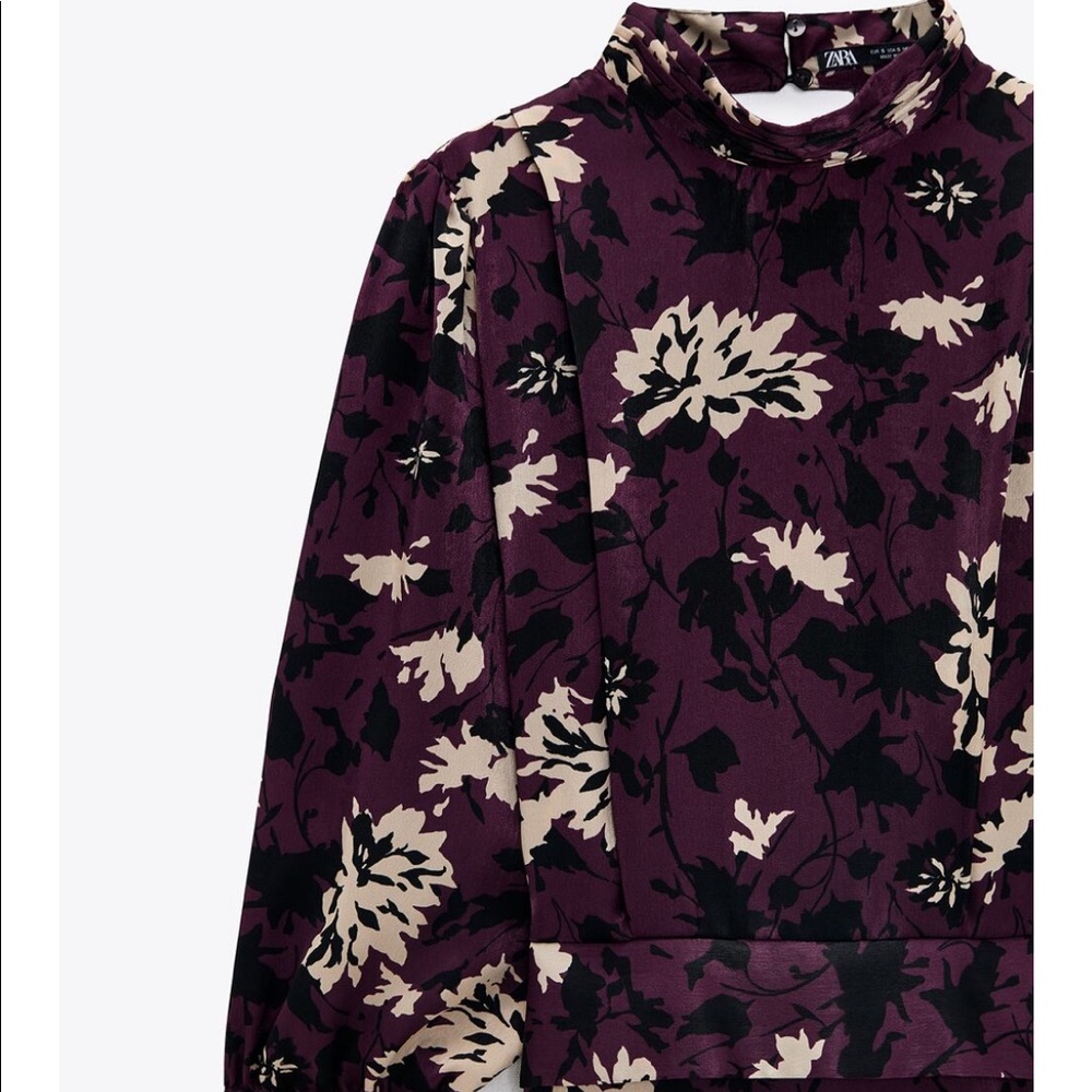 Zara Floral Print Dress - Picture 6 of 9